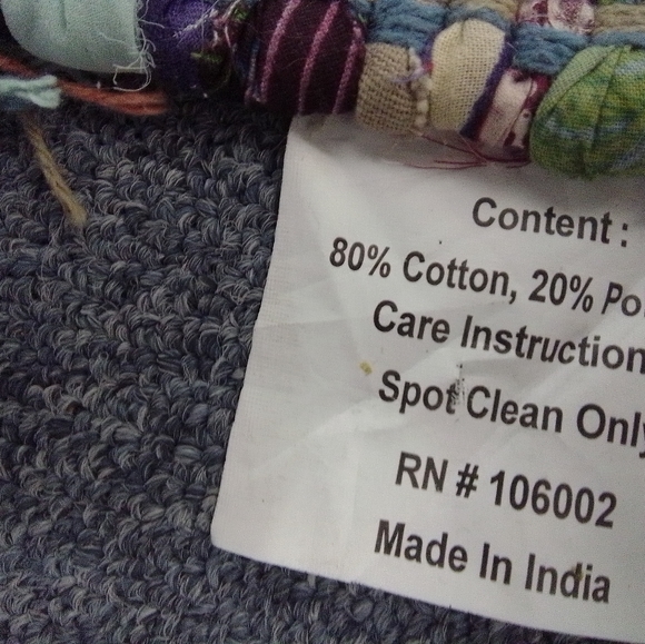 Small Multi-Colored Hand Woven Throw Rug | GUC - Picture 7 of 10